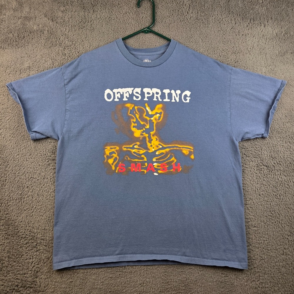 Offspring Shirt Men's Extra Large Smash Blue Short Sleeve Band Concert Rock